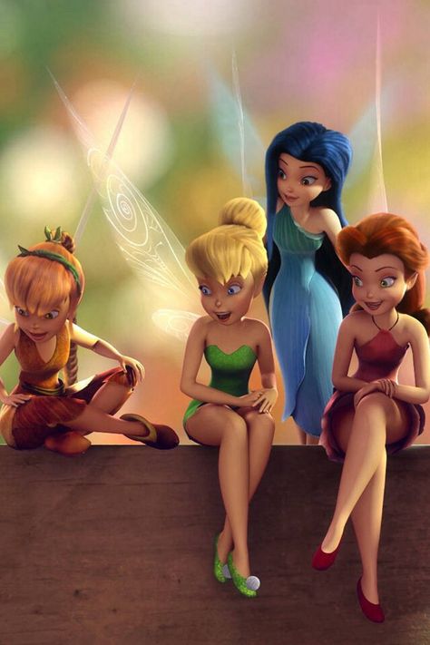 Tinker bell and friends Disney Faries, Tinkerbell Wallpaper, Disney Fairies Pixie Hollow, Tinkerbell Movies, Full Hd Background, Pirate Fairy, Tinkerbell Disney, Tinkerbell And Friends, Tinkerbell Fairies