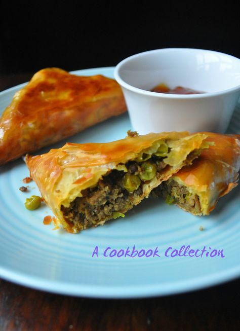 Lamb and Pea Samosas -A Cookbook Collection Lamb Samosa, Asian Appetizers, Cookbook Collection, Turnover Recipes, Rick Stein, Cholesterol Foods, Samosa Recipe, Lamb Ribs, Easy To Make Appetizers