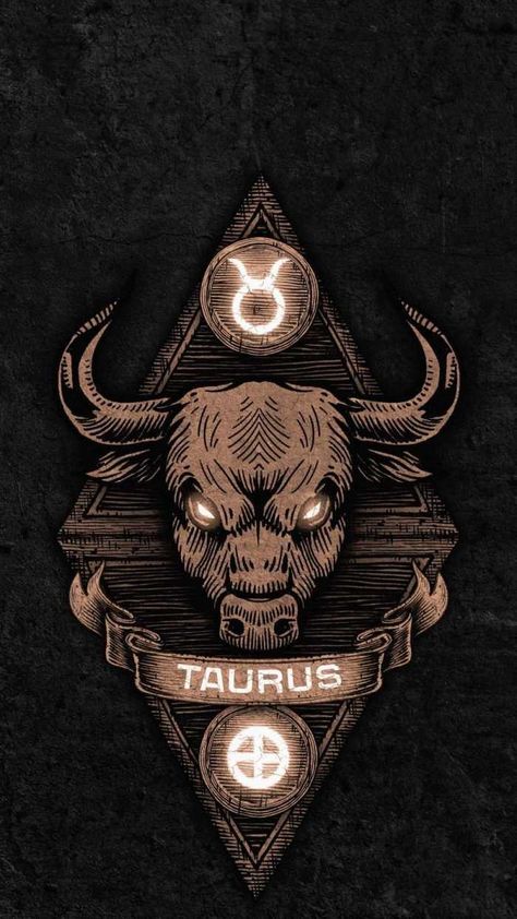 HD Taurus Wallpaper Explore more Astrological, Earth, Element, Modern, Taurus wallpaper. https://www.whatspaper.com/hd-taurus-wallpaper-3/ Taurus Wallpaper, Tato Phoenix, Jing Y Jang, Taurus Art, Taurus Zodiac Facts, Bull Art, Bull Tattoos, Taurus Tattoos, Astrology Taurus