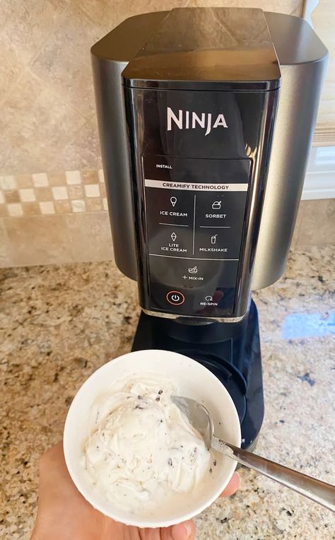 Ninja Creami Ice Cream Maker I Editor Review With Photos Ninja Ice Cream Maker, Solo Apartment, Fancy Ice Cream, Ice Cream Alternative, Soft Serve Ice Cream Machine, Making Ice Cream, Fact About Me, Sorbet Ice Cream, Cream Room