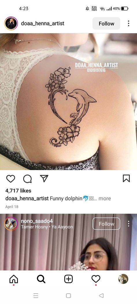 Dolphin Henna, Funny Dolphin, Artist Humor, Henna Artist, Mehndi Design, Mehndi Designs, Infinity Tattoo, Henna, Tattoos