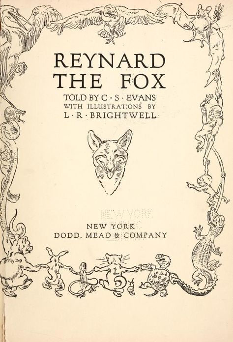 Reynard the Fox Fox Aesthetic, Vintage Fox, Gustave Dore, Fox Illustration, Fairy Tale Books, Vintage Drawing, Borders And Frames, Norman Rockwell, Classical Art