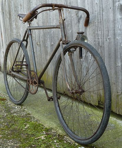 old bike 1900/1910 `s | AJ | Flickr Vintage Racing Bike, Old Cycle, Solid Black Tattoo, Antique Bicycles, Bike Pictures, Velo Vintage, Old Bicycle, Retro Bike, Vintage Cycles