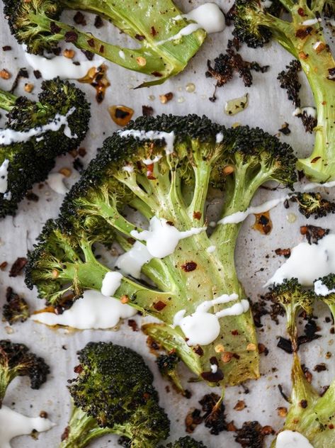 Vegetable Photos, Broccoli Steaks, Best Roasted Broccoli, Lemon Goat Cheese, Broccoli Roasted, Mediterranean Appetizers, Spicy Broccoli, Crunchy Salad, Foodie Crush