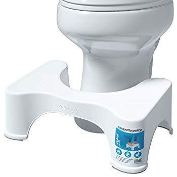 AmazonSmile: Squatty Potty The Original Bathroom Toilet Stool, 7" height, White: Health & Personal Care Tall Toilets, Squatty Potty, Laundry Chute, Potty Toilet, Toilet Stool, Colon Health, Kids Stool, Stool Height, Bathroom Safety