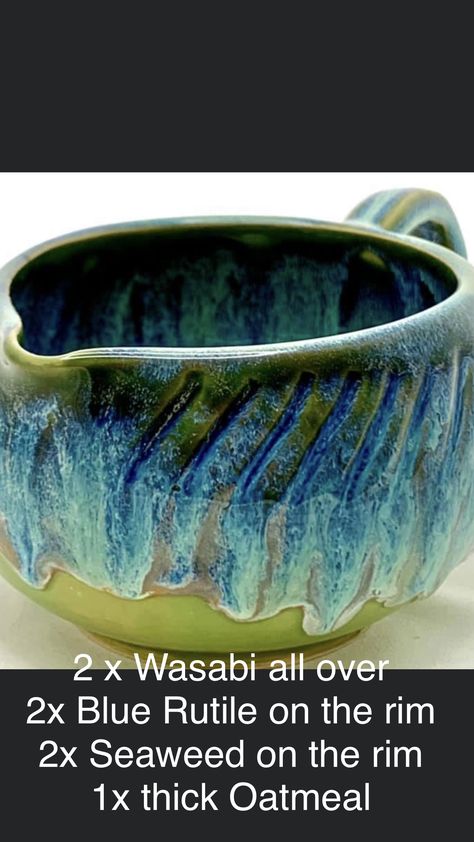 Amaco Wasabi Glaze Combinations, Wasabi Glaze Combinations, Crazy Sculptures, Glazing Pottery, Glaze Layering, Glaze Techniques, Mud Pies, Glazing Ideas, Glaze Colors