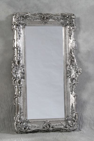 Medium Silver Ornate French Mirror Forest Room Decor, Silver Floor Mirror, Art Bedroom Aesthetic, Silver Framed Mirror, Shabby Chic Bedroom Furniture, Shabby Chic Mirror, French Style Homes, Aesthetic Home Decor, Ornate Mirror