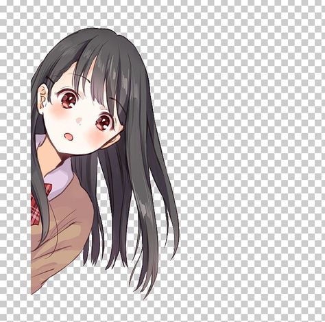 Anime Pfp Transparent Background, Peeking Drawing, Anime Face Png, Anime Overlay, Png Aesthetics, Anime Peeking, Anime Clipart, Aesthetics Anime, Anime Png