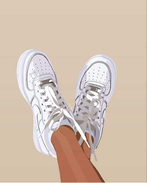 @simplygeorgicreates art of @cassidyluer Nike Shoe Art, Slay Background, Nike Drawing, Procreate Inspiration, Sneakers Illustration, Nike Art, Pinterest Art, Using Procreate, Nike Fashion Shoes