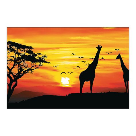 African+Safari+Backdrop+Banner+-+OrientalTrading.com Safari Backdrop, African Safari Theme, Safari Scene, Safari Art, Scene Setters, Safari Theme Party, Safari Birthday, Safari Party, Safari Theme