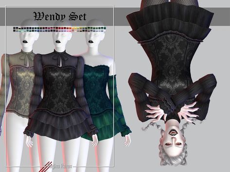 Sims 4 Cc Romantic Goth, Sims 4 Cc Gothic Clothing, Sims 4 Goth Cc Maxis Match, Ts4 Vampire Cc, Sims 4 Vampire Cc Clothes, Sims Collection, Sims 4 Cc Goth, Vampire Dress, Vampire Clothes