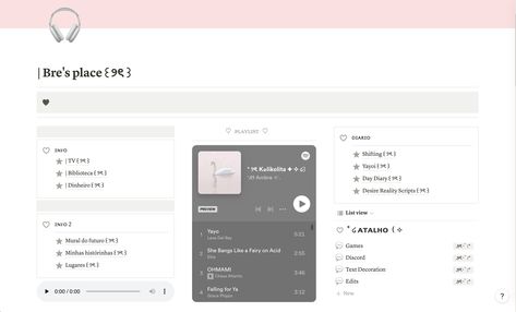 Pink Note Template Aesthetic, Notion Template Sanrio, Notion Aesthetic Iphone, Kpop Dr Template Notion, Notion Template Ideas Aesthetic Kpop, Notion White Aesthetic, Notion Template Ideas For Students Kpop, Notion Page Name Ideas, Notion Aesthetic Coquette
