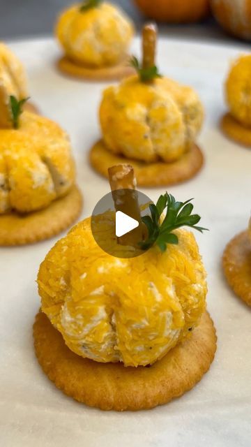 Ain’t Too Proud To Meg on Instagram: "SAVE this post and make the most flavorful MINI PUMPKIN CHEESE BALLS for Thanksgiving. Full disclosure, the pumpkin cheese ball that went viral last month was gorgeous but was purposely made plain to give room for all your favorite flavor combos. However, these mini pumpkins, pack in awesome flavor using just 3 ingredients (@hinote’s CHEEZIO PEPE, cream cheese, & cheddar cheese). 

The best part? You can make it in advance and serve when ready (my favorite quality for any holiday recipe).

MINI PUMPKIN CHEEZIO BALLS
(makes 20 mini balls)

INGREDIENTS

16 oz cream cheese, softened
1 packet @hinote’s CHEEZIO PEPE
1 ½ cups cheddar cheese, thinly grated
10 Pretzel sticks, cut in half
20 small parsley leaves
20 Butter crackers (optional)

INSTRUCTIONS

1️⃣ Pumpkin Cheese Balls, Pumpkin Cheese Ball, Flavor Combos, Parsley Leaves, Butter Crackers, Cheese Cheddar, Pretzel Sticks, Fall Entertaining, Cheese Balls