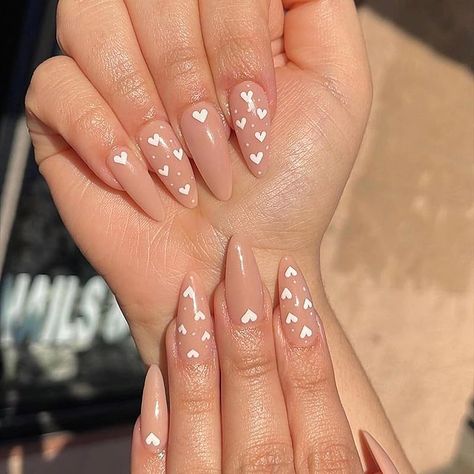 Nails With White, Fake Nails White, Nails Press Ons, Almond Press On Nails, Press On Nails Medium, Nail Type, Nails Medium, Press Ons, Nail Length