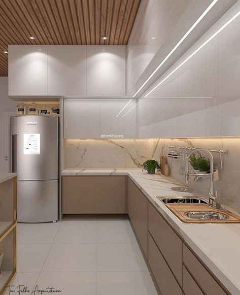 Kitchen ideas for small spaces apartment design cabinets Best Kitchen Layout, Kitchen Interior Modern, Simple Kitchen Design, Interior Design Kitchen Small, Kitchen Modular, Kitchen Tiles Design, Modern Kitchen Cabinet Design, Modular Kitchen Design, Modern Kitchen Interiors