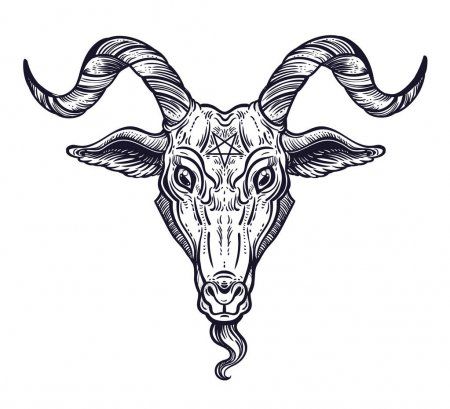 Pentagram in the head of demon Baphomet. Satanic goat head. Binary satanic symbo , #Ad, #demon, #Baphomet, #Pentagram, #head #AD Baphomet Head, Pentagram Baphomet, Satanic Goat Head, Satanic Symbol, Demon Symbols, Satanic Goat, 19th Bday, Patchwork Tattoos, Satanic Tattoos