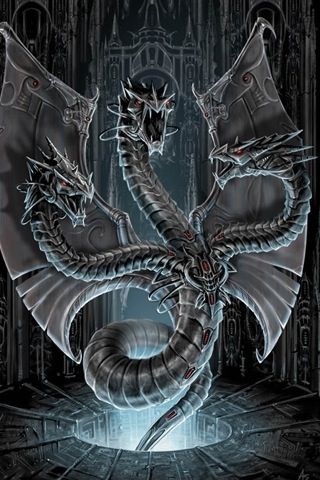 Three headed dragon. 3 Headed Dragon, Three Headed Dragon, Anne Stokes Dragon, Anne Stokes Art, Yin Yang Tattoos, Luis Royo, Anne Stokes, Dragon's Lair, Boris Vallejo