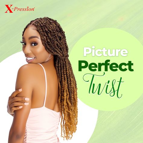 Picture Perfect Twists!👌🏽😍😍 Do you need a confidence boost for the brand-new week? Embrace X-Pression Ceres Extra to elevate your style with flawless spring twists all week long. Buy yours now, to enjoy all of its qualities.💯 Product Featured: Ceres Extra Color: #27/#33 #xp4you #CeresExtra #braids #crochetbraids #xpression #xpressiveme #xpressionhair Xpression Hair, Spring Twists, Confidence Boost, Crochet Braids, New Week, Elevate Your Style, Do You Need, Picture Perfect, Braids