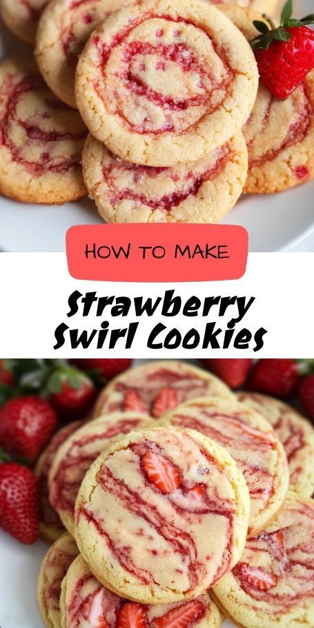 Strawberry Swirl Sugar Cookies Recipe | Perfect Chewy Treats Indulge in the sweet strawberry essence of these vibrant swirl sugar cookies. With a fresh strawberry flavor and delightful chewiness, they're a perfect treat for any occasion. Easy to bake and delicious to eat! Swirl Sugar Cookies, Swirl Cookies, Easy To Bake, Strawberry Flavor, Sweet Delights, Sugar Cookies Recipe, Fresh Strawberry, No Bake Cookies, Easy Baking