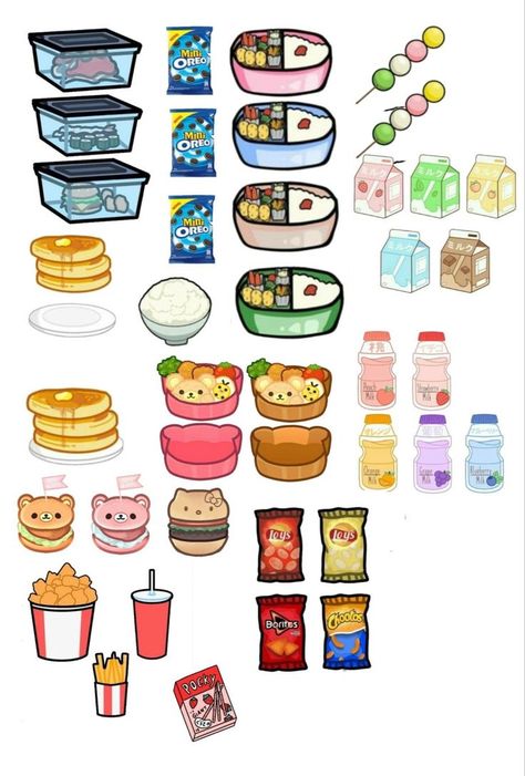 Toca Boca Accessories Aesthetic, Lalafanfan Duck Paper Food, Food For Paper Duck, Paper Toca Boca Clothes, Comidas Toca Life, Paper Animals Tiktok Skincare, Paper Duck Ideas Food, Toca Boca Paper Doll House Printable, Paper Dolls Diy Toca Boca