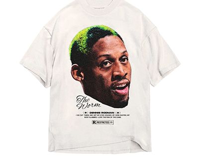 Dennis Rodman Shirt, Denis Rodman, Bootleg Design, Graphic Clothing, Bootleg Shirt, Streetwear Graphic Tees, Nba T Shirts, Cool Album Covers, Brand Ideas