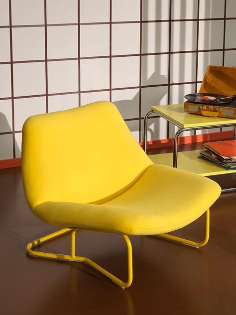 IKEA Nytillverkad Collection Part 3: Playful Designs from the 60s and 70s 8 Modern Eclectic Interior Design, Render Background, Modern Eclectic Interior, Ikea Food, Ikea Design, Eclectic Interior Design, Tv Storage, Ikea Chair, Style Deco