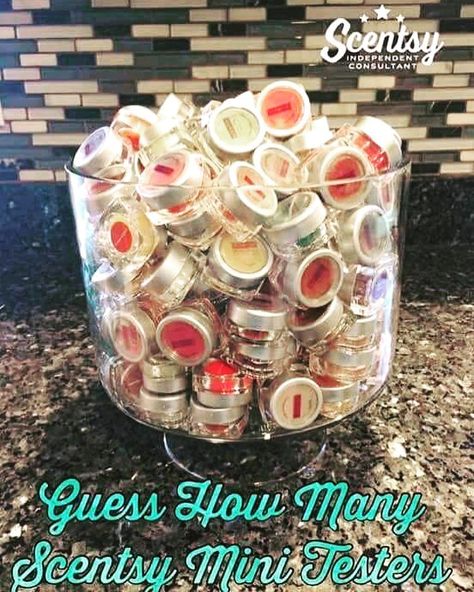 Let’s have some FUN❣️ guess🤔 how many mini testers in the bowl? Comment below⬇️ ___________________________ Scentsy Online Games, Jar Guessing Game, Scentsy Display, Scentsy Party Games, Good Scents, Scentsy Consultant Business, Scentsy Games, Facebook Party Games, Scentsy Facebook Party