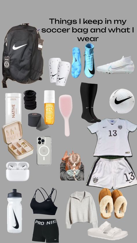 Soccer Essentials, Best Soccer Cleats, Soccer Hairstyles, Soccer Training Drills, Soccer Bag, Soccer Season, Soccer Outfit, Soccer Inspiration, Soccer Outfits