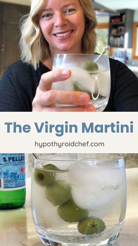 Mock Martini Recipes, Mocktail With Bitters, Tonic Water Mocktails, Martini Mock Tail, Hop Water Mocktail, Martini Mocktail Recipe, Sparkling Water Mocktail Recipes, Mocktail Martinis, Virgin Martini Recipes