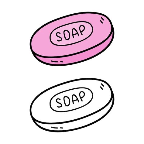 Bar Of Soap Drawing, Soap Doodle, Soap Drawing, Soap Illustration, Doodle Doodle, Cartoon Doodle, Pencil Art Drawings, Sketchbook Art Inspiration, Pictures To Draw