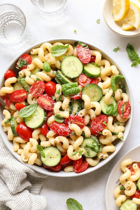 Tomato And Cucumber Pasta Salad, Spaghetti Cucumber Tomato Salad, Cucumber Tomato Basil Salad Recipes, Pasta Cucumber Salad, Pasta With Cucumbers And Tomatoes, Pasta Salad With Cucumbers And Tomatoes, Pasta Salad Cucumbers Tomatoes, Cherry Tomato Pasta Salad, Tomato Cucumber Pasta Salad