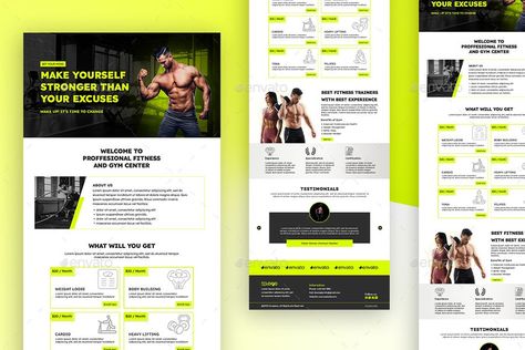 Fitness Gym Email Newsletter PSD Template Gym Center, Email Newsletter Design, Newsletter Design, Email Newsletters, Fitness Gym, Psd Templates, Fun Workouts, Gym Workouts, Gym