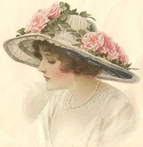 Vintage Hats for Women illustrations | Recent Photos The Commons Getty Collection Galleries World Map App ... Edwardian Lady, Victorian Pictures, Victorian Hats, Images Vintage, Victorian Women, Illustration Vintage, Foto Vintage, Victorian Art, Photo Vintage