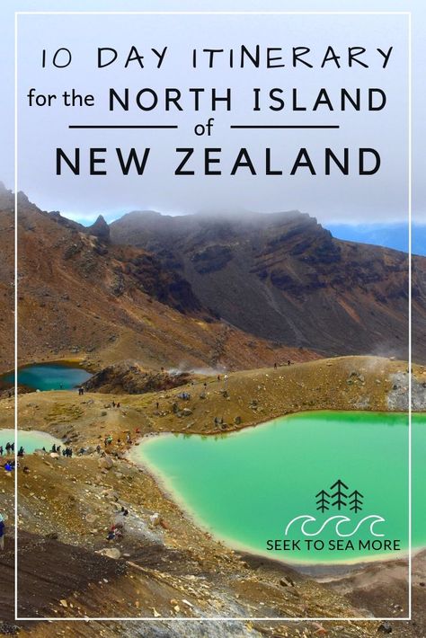 10 day Itinerary for the North Island of New Zealand Nz North Island Roadtrip, North Island New Zealand Itinerary, New Zealand 10 Day Itinerary, New Zealand Travel North Island, New Zealand North Island Itinerary, New Zealand North Island, 10 Day Itinerary, New Zealand Itinerary, North Island New Zealand