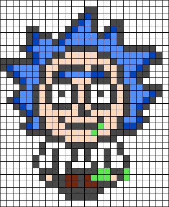 Rick And Morty Perler Bead Patterns, Rick And Morty Perler Beads, Rick And Morty Pixel Art, Funny Pixel Art, Melty Bead Designs, Piskel Art, Pixel Color, Easy Pixel Art, Pixel Art Templates