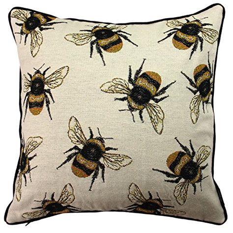 Tapestry Butterfly, Wash Feather Pillows, Tapestry Cushion, Outdoor Cushion Covers, Feather Pillows, Bee Decor, Needlepoint Pillows, Farmhouse Pillows, Cushion Pattern