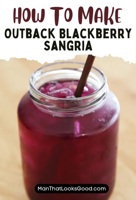 Outback Blackberry Sangria Outback Blackberry Sangria Recipe, Outback Sangria Recipe, Sangria Recipes Easy, Blackberry Sangria Recipe, Blackberry Sangria, Easy Sangria Recipes, Types Of Red Wine, Sangria Ingredients, Light Drinks