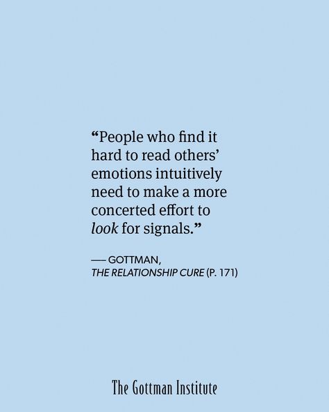 Do you struggle to understand others' feelings naturally? Shift your focus to noticing emotional cues: Pay attention to facial expressions, body language, gestures, and tone of voice. Deliberately try to understand and empathize with others’ emotions, and validate their feelings by offering support based on the emotional signals you observe. To learn more about seeing expressions of emotion as opportunities for connection by commenting or DMing us the code "SEEKING SIGNALS" #Gottman #Rela... Therapist Tools, Gottman Institute, Tone Of Voice, Facial Expressions, Body Language, Professional Development, Pay Attention, Facial, Coding