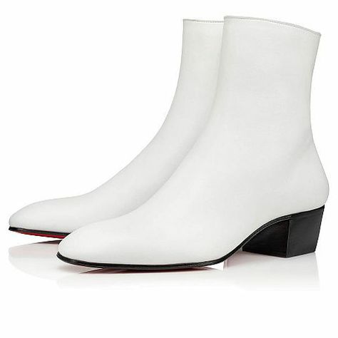 White Boots Outfit Ankle Booties, Chelsea Boots Men Outfit, White Boots Outfit, Boots Men Outfit, Custom Cowboy Boots, Boots Outfit Ankle, Mens Dress Boots, Cuban Heels, Boots Mens