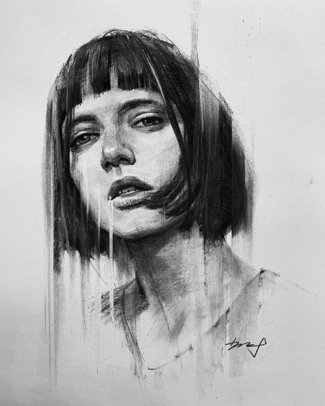 Kisoo Chai (@kisoo_chai) • Instagram photos and videos Kisoo Chai, Charcoal Sketch, Female Portraits, Pencil Art Drawings, True Art, Charcoal Drawing, Artist Artwork, Draw Drawing, Pencil Art