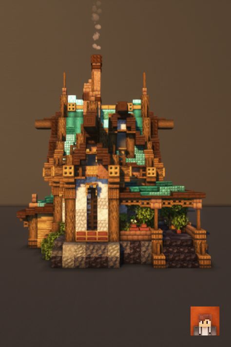 This is the back of the build from the last pin. The texture pack I use is 'Stay True' and shaders 'complementary shaders' #Minecraft #MinecraftBuilds #MinecraftHouse #minecraftbuildingideas #Victorian #MinecraftBase #fantasy #minecraftcastle #minecraftstarterhouse #cottage Minecraft 1 Chunk Builds, City Buildings Minecraft, Minecraft Elven, Minecraft Victorian, Minecraft Starter House, Minecraft Steampunk, Minecraft Houses Survival, Fantasy Cottage, Minecraft Cottage