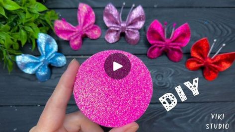 WOW! 🤩 AMAZING Butterfly Making Idea With Glitter Foam Sheet | WOW! 🤩 AMAZING Butterfly Making Idea With Glitter Foam Sheet  #diy #diycrafts #craftideas #butterfly #tutorial #homedecor | By VIKI Studio CraftsFacebook