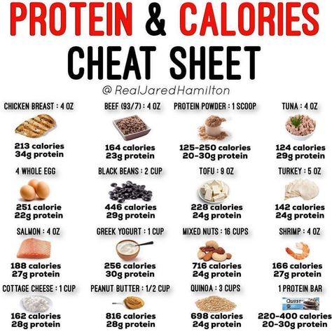 🔥PROTEIN AND CALORIES CHEAT SHEET 🔥⠀ -⠀ Protein is the best macro when it comes to fat loss and muscle building. You've heard this before… Low Calorie Foods List, Protein Foods List, Food Calorie Chart, Macro Nutrition, Weight Gain Meals, High Protein Low Calorie, Healthy Weight Gain, Mixed Nuts, Calorie Counting