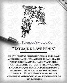 Significado de los Tatuajes de Ave Fenix Fenix Tattoo, D Tattoo, Tattoo Cover Up, Phoenix Tattoo, Symbolic Tattoos, Piercing Tattoo, Mini Tattoos, Love Tattoos, Tattoos With Meaning