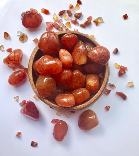 Libra Color, The Sacral Chakra, Carnelian Crystal, Orange Calcite, Cool Rocks, Red Tigers Eye, Get Things Done, Crystal Magic, Carnelian Stone