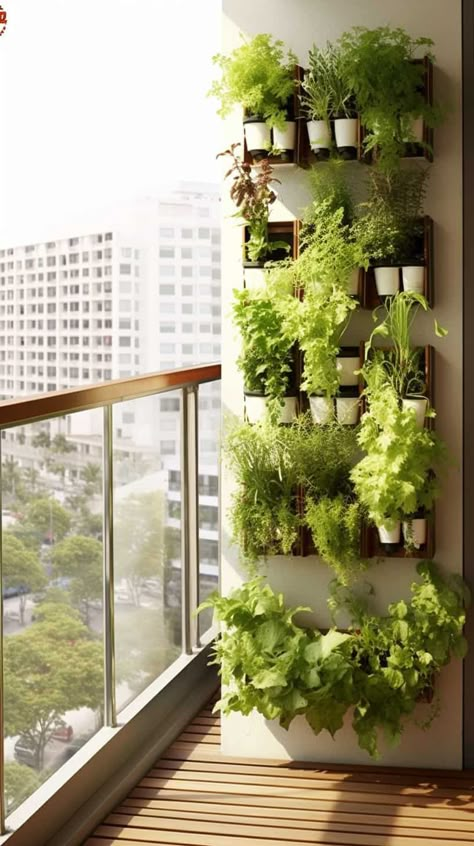 Balcony Herbs Apartments, Gardening Balcony Ideas, Garden On Patio Apartment, Plant Balcony Apartment, Apartment Plants Balcony, Small Patio Design Ideas Apartment Balconies, Plants Small Balcony, Apartment Porch Plants, Garden On A Balcony