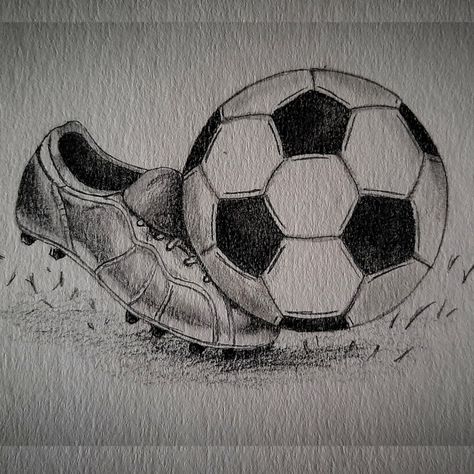 Soccer Art Drawing, Any Drawing, Easy Pencil Drawings, Soccer Drawing, Football Drawing, Sports Drawings, Soccer Art, Pencil Sketch Images, Pencil Shading