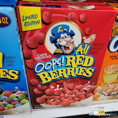 Berry Cereal, Types Of Cereal, Ship Captain, Capn Crunch, Oat Cereal, Movie Snacks, Granola Cereal, Sailing Vessel, Breakfast Of Champions