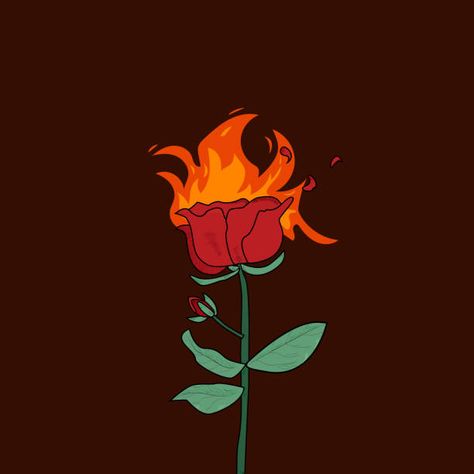 482 Burning Rose Illustrations & Clip Art - iStock Flower On Fire, Fire Cartoon, Rose On Fire, Burnt Rose, Rose In Hand, Burning Flowers, Burning Rose, Shadow Drawing, Rose Sketch