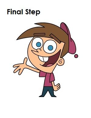 Draw Timmy Turner Final Step How To Draw Timmy Turner, Archangel Tattoo, Timmy Turner, Fairly Oddparents, The Fairly Oddparents, Sip N Paint, Phase 4, Leg Tattoo, Cartoon Drawing